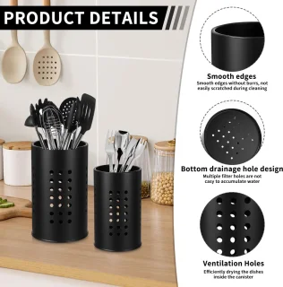 Ibenzoa Roestvrijstalen Keukengereihouder Set