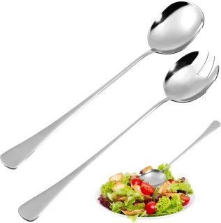 Ibenzoa® Roestvrijstalen saladebestekset