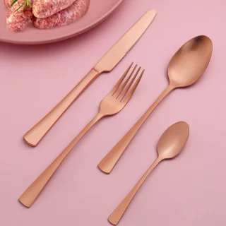 Ibenzoa Roségouden Bestekset 24-delig voor 6 Personen