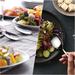 Ibenzoa Saladebestekset 4-delig Roestvrij Staal