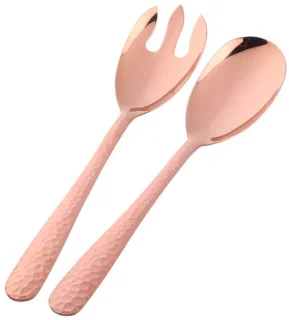 Ibenzoa Saladeserveerset Roestvrij Staal Roségoud