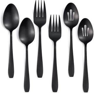 Ibenzoa Zwarte Servies Set 6-delig