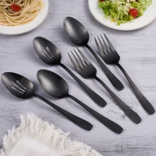 Ibenzoa Zwarte Servies Set 6-delig