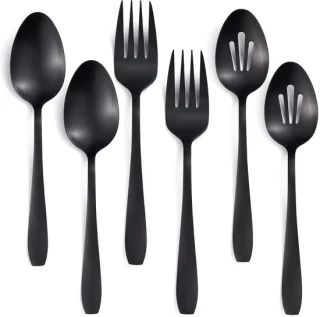 Ibenzoa Zwarte Servies Set 6-delig
