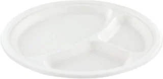 IEZZY Bord 260mm 3vaks suikerriet wit 50 stuks
