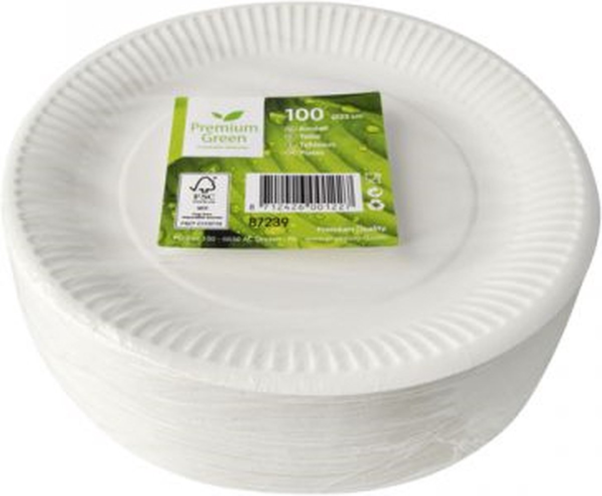 IEZZY Bord D 15cm Karton Wit