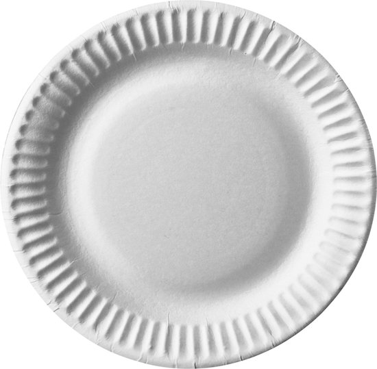 IEZZY Bord D 15cm Karton Wit