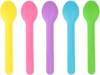 IJs- en dessertlepels papier 13 cm, 100 stuks