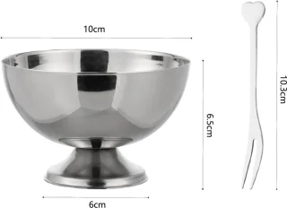 IJsbeker RVS 200 ml - Zilver