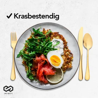 Infinity Goods Bestekset 24-Delig Goud RVS 6 Personen