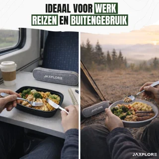 Wat vinden we goed aan de Jaxplore Reisbestek 9-delig