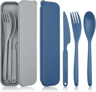 Jingihe reisbestekset met koffer, 2 sets