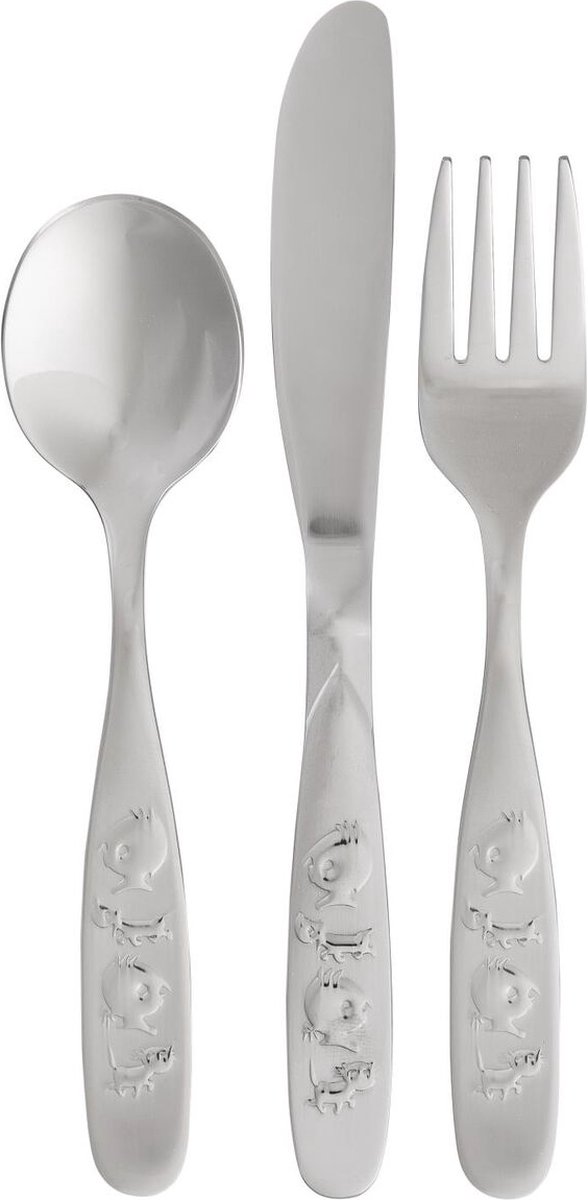 De Jip en Janneke 3-delig bestek geschenkset in één oogopslag