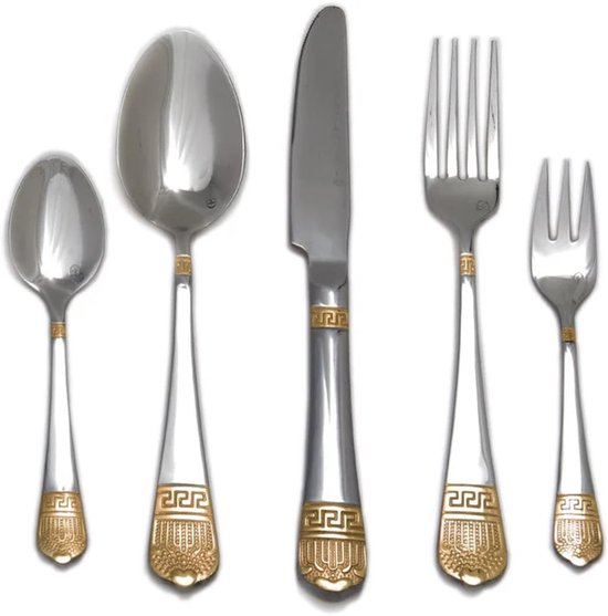 Kadirelli Bestekset 30-delig RVS Zilver Goud review
