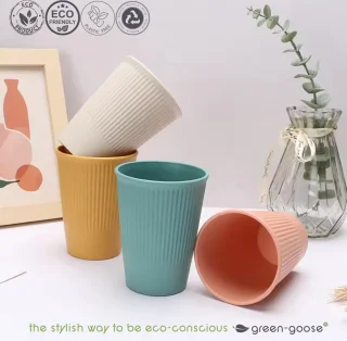 Kampeer Servies 40-delig voor 4 Personen Plastic Lichtgewicht