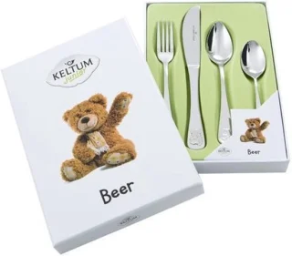 Keltum Dieren Kinderbestek Beer 4-delig