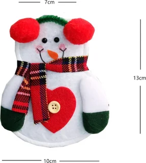 Kerst bestekhouder set 3 - Kerstman, rendier, sneeuwman