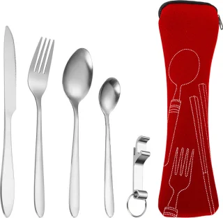 Kerst bestekset 5-delig RVS