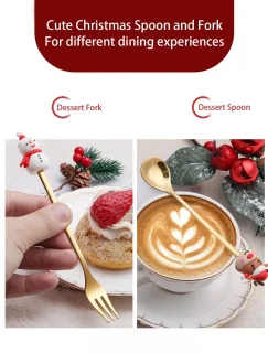 Kerstbestek 6-delig goud