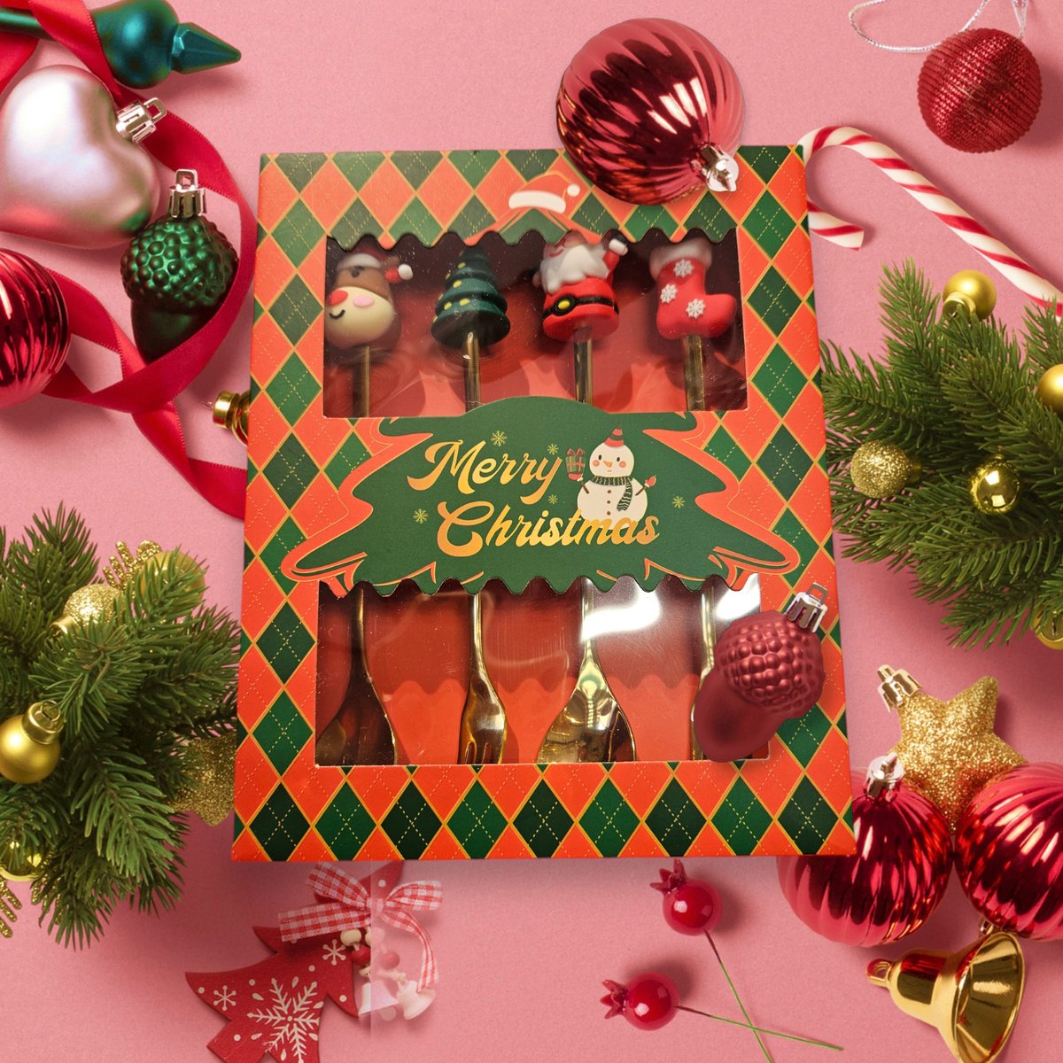 De Kerstbestek RVS Goud in één oogopslag