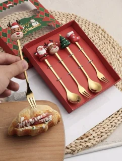 Kerstbestek RVS Goud