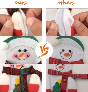 Kerstbestekhouder set 9-delig (3 stijlen)