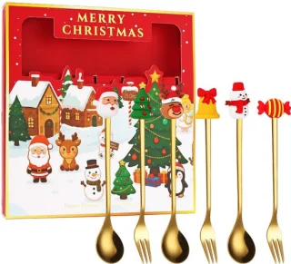 Kerstbestekset van 12 in geschenkdoos