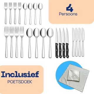 Keukenvriend Bestekset 24-delig voor 4 Personen