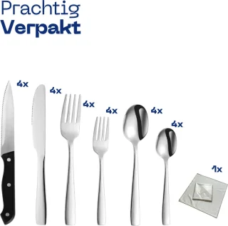 Keukenvriend Bestekset 24-delig voor 4 Personen