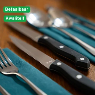Keukenvriend Bestekset 72-delig 12 Persoons Roestvrij Staal