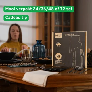 Keukenvriend Bestekset 72-delig 12 Persoons Roestvrij Staal