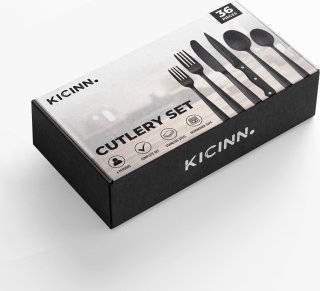 Kicinn Bestekset 36-delig Zwart 6 Persoons