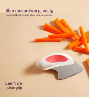 Kindbestekset Roestvrij Staal Framboosroze
