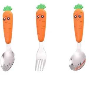 Kinderbestek set van 3 - WORTEL Design