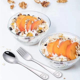 Kinderservies Bestekset 6-delig Berenpatroon 16,5 cm