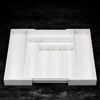 Kinghoff KH1748 Bamboe Lade-Organizer Wit