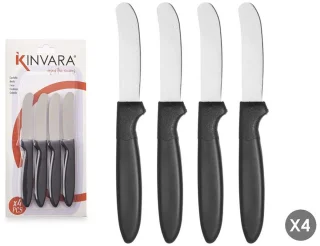 Kinvara Botermessen set 4 stuks 17 cm RVS