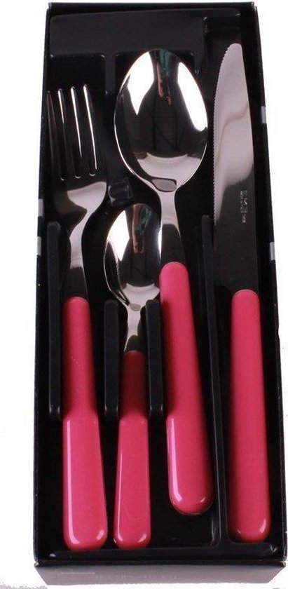 Kitchen Trend Brio 24-delig bestekset Fuxia