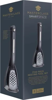KitchenCraft MasterClass Smart Space Magnetische Bestekset Silicone Zwart