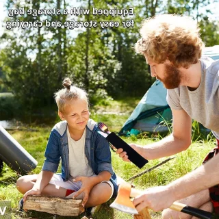 Kleurrijke Camping Bestekset met Mes, Vork en Lepel van Roestvrij Staal, Inclusief Zwarte Opbergtas, Ideaal voor Buitenactiviteiten, Kamperen en Reizen, Vaatwasmachinebestendig