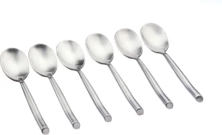 KNUT Set van 6 kleine zilveren lepels