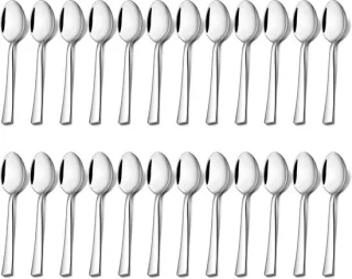Koffielepels set van 24 stuks, RVS