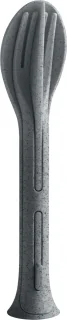 Koziol Klikk Pocket bestekset 3-delig donkergrijs 17 cm