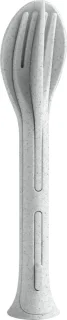 Koziol Klikk Pocket bestekset 3-delig grijs 17 cm