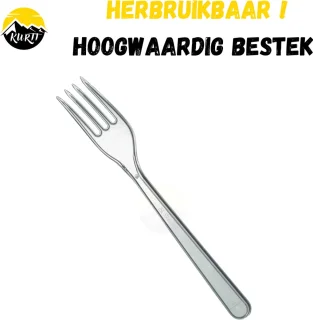 KURTT Vork Hard Plastic Transparant 18 cm 100 stuks