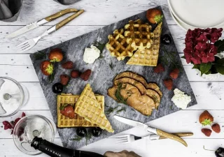 Laguiole Style de Vie Luxury Line bestekset 16-delig olijfhout