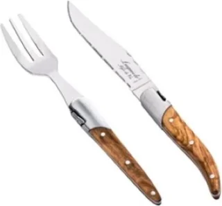 Laguiole Style de Vie mini bestek set olijfhout 8-delig