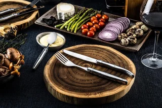 Laguiole Style De Vie Premium line bestekset 24-delig RVS