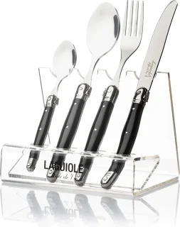 Laguiole Style de Vie Premium Line bestekset 24-delig zwart
