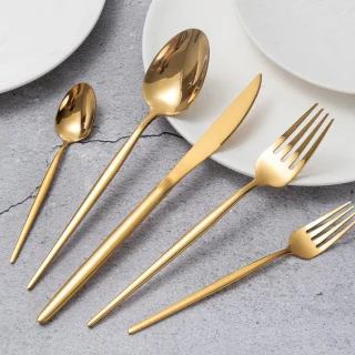 La'Moussawi Elegant Bestekset 6-persoons Goudkleurig RVS